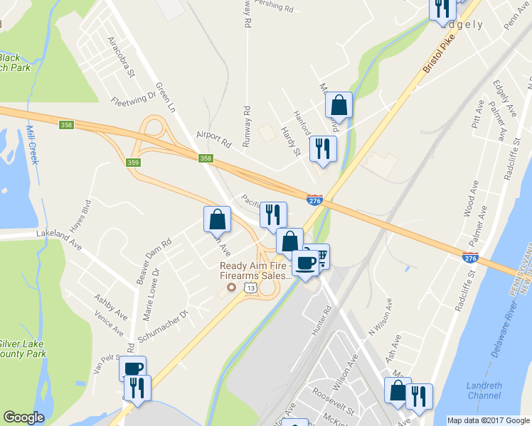 map of restaurants, bars, coffee shops, grocery stores, and more near 1218 Pacific Avenue in Bristol
