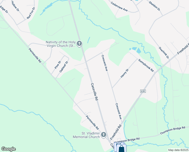 map of restaurants, bars, coffee shops, grocery stores, and more near 263 Cassville Road in Jackson Township