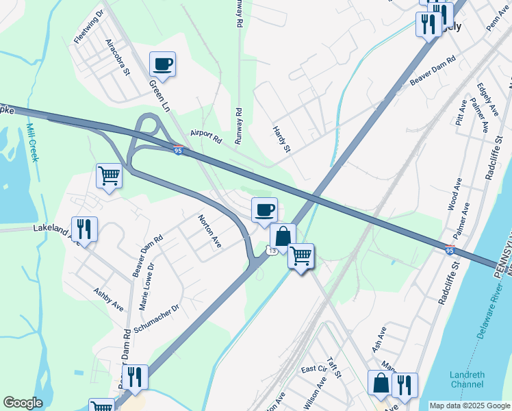 map of restaurants, bars, coffee shops, grocery stores, and more near 1218 Pacific Avenue in Bristol