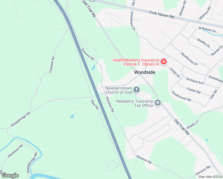 map of restaurants, bars, coffee shops, grocery stores, and more near 170 Hill Drive in York Haven