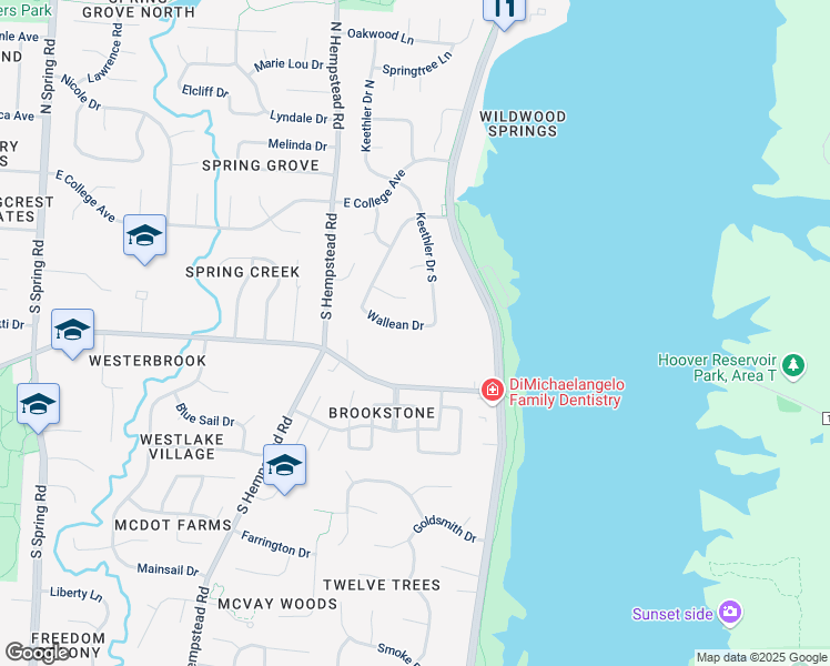 map of restaurants, bars, coffee shops, grocery stores, and more near 1255 Wallean Drive in Westerville