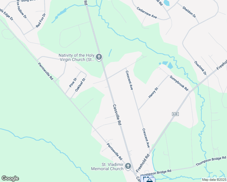 map of restaurants, bars, coffee shops, grocery stores, and more near 263 Cassville Road in Jackson Township