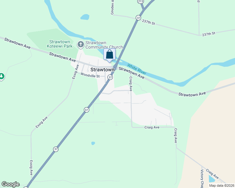 map of restaurants, bars, coffee shops, grocery stores, and more near 22837 Craig Avenue in Noblesville