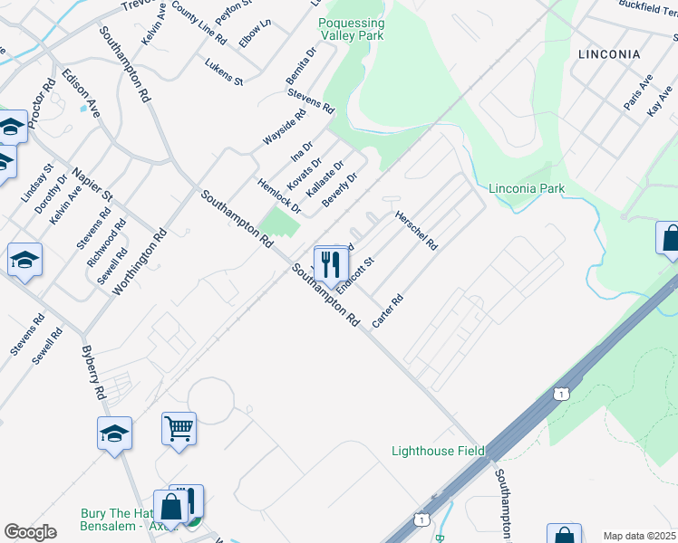 map of restaurants, bars, coffee shops, grocery stores, and more near 1411 Hemlock Place in Philadelphia