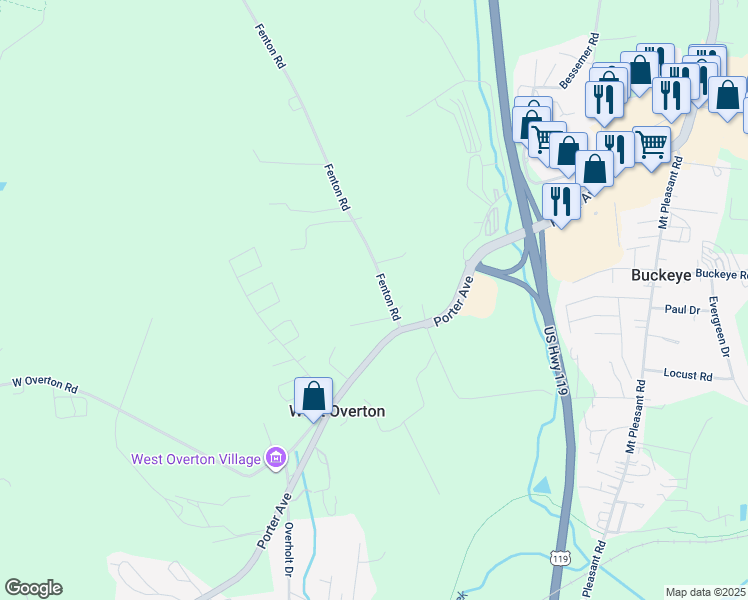 map of restaurants, bars, coffee shops, grocery stores, and more near 130 Orthanel Lane in Mount Pleasant