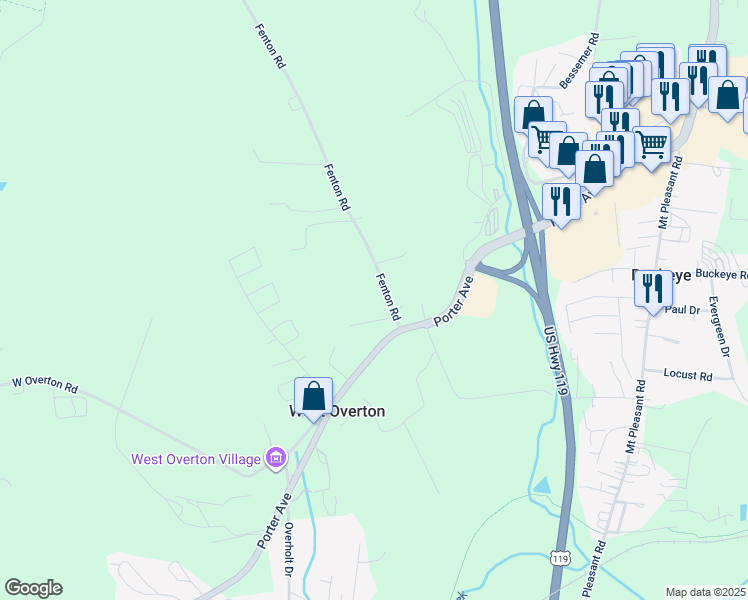 map of restaurants, bars, coffee shops, grocery stores, and more near 130 Orthanel Lane in Mount Pleasant