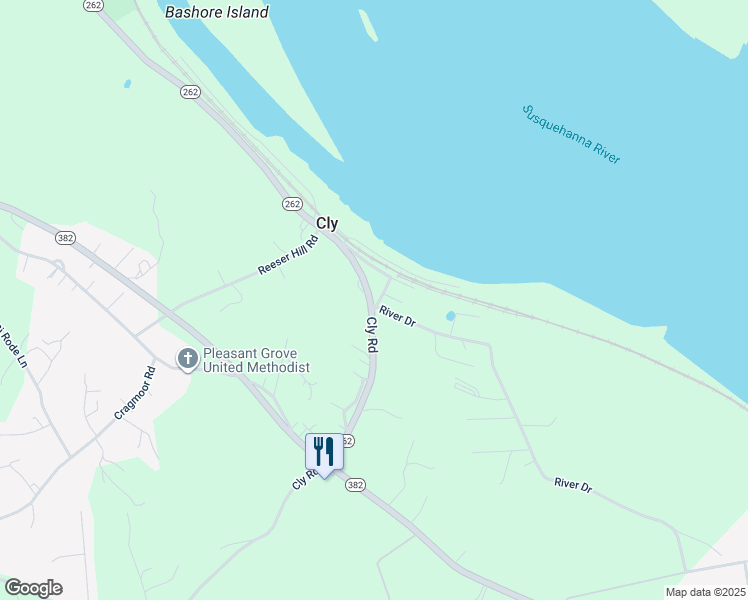 map of restaurants, bars, coffee shops, grocery stores, and more near 75 Railroad Avenue in York Haven