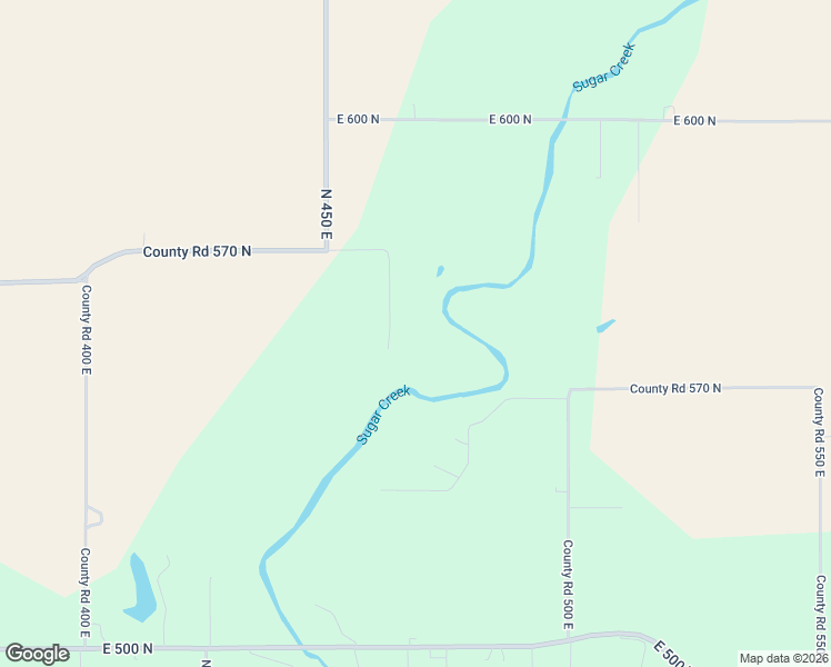 map of restaurants, bars, coffee shops, grocery stores, and more near 4668 E County Road 570 North in Crawfordsville