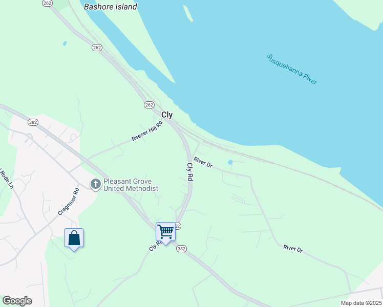 map of restaurants, bars, coffee shops, grocery stores, and more near 75 Railroad Avenue in York Haven