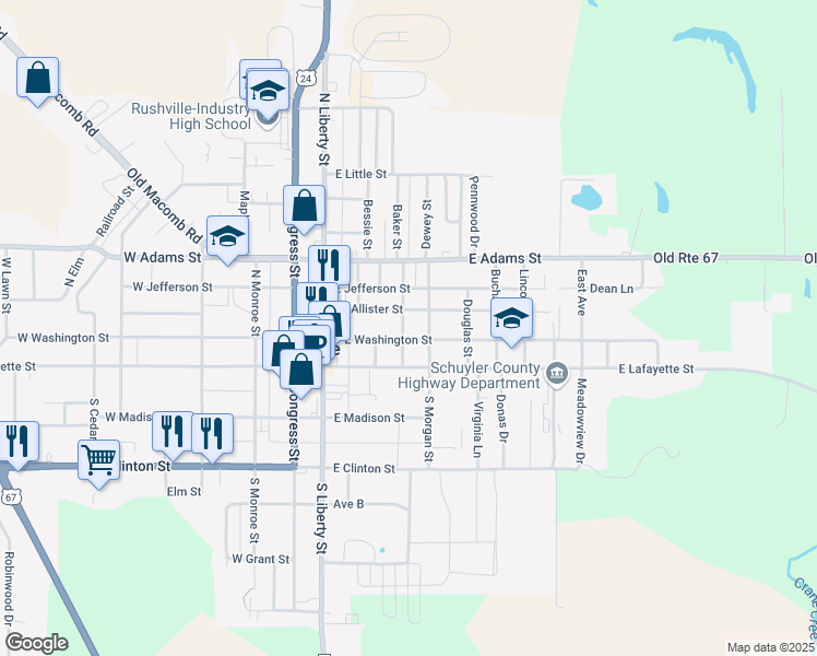 222 Saint Louis Street, Rushville IL Walk Score