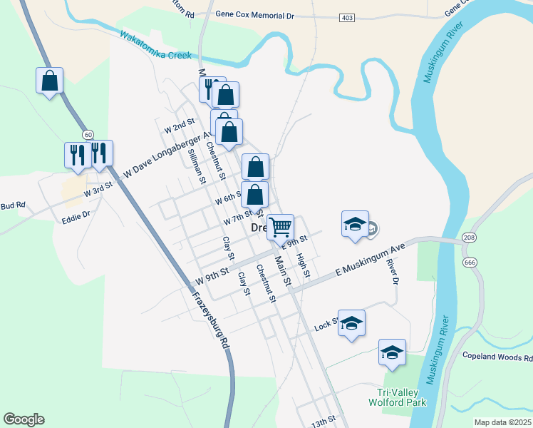 map of restaurants, bars, coffee shops, grocery stores, and more near in Dresden