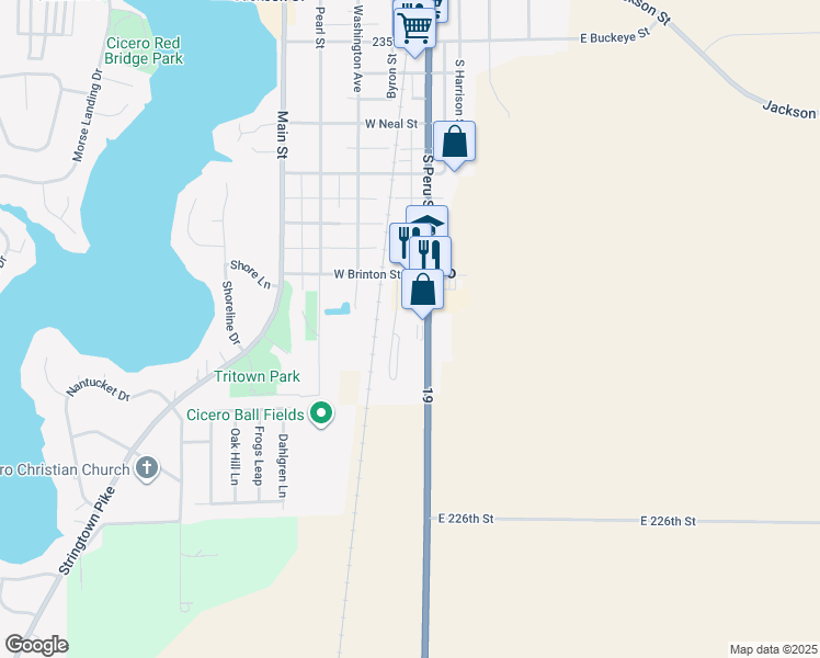 map of restaurants, bars, coffee shops, grocery stores, and more near 1080 South Peru Street in Cicero