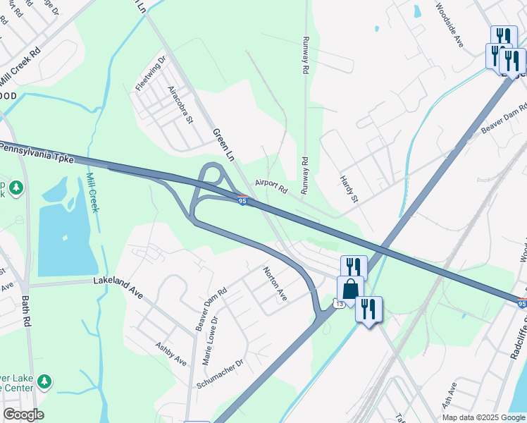 map of restaurants, bars, coffee shops, grocery stores, and more near 1400 Green Lane in Bristol