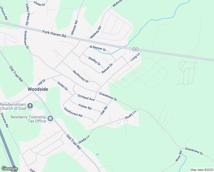 map of restaurants, bars, coffee shops, grocery stores, and more near 220 Long Ln in York Haven