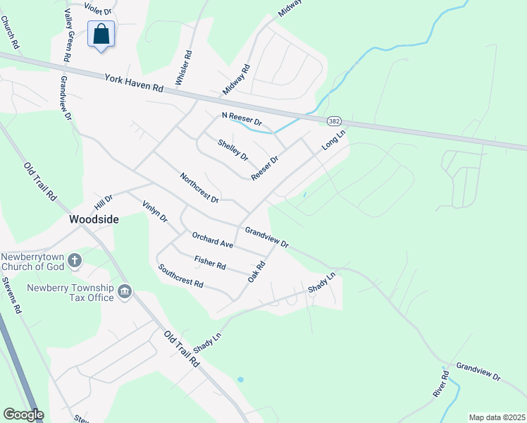 map of restaurants, bars, coffee shops, grocery stores, and more near 220 Long Ln in York Haven