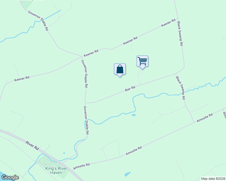 map of restaurants, bars, coffee shops, grocery stores, and more near 1354 Bair Road in Bainbridge