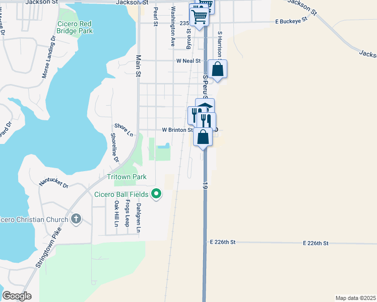 map of restaurants, bars, coffee shops, grocery stores, and more near 1080 South Peru Street in Cicero
