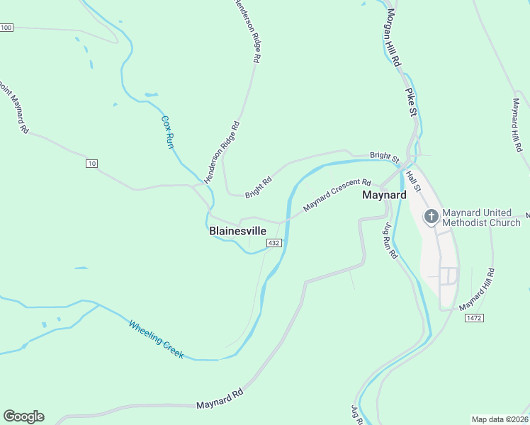 map of restaurants, bars, coffee shops, grocery stores, and more near 49981 Purseglove Road in Saint Clairsville