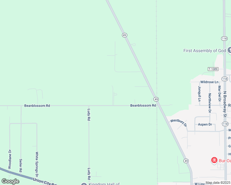 map of restaurants, bars, coffee shops, grocery stores, and more near 4088 Beanblossom Road in Greenville