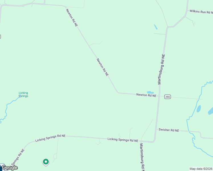 map of restaurants, bars, coffee shops, grocery stores, and more near 4489 Newton Road Northeast in Newark