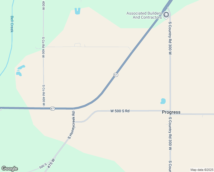map of restaurants, bars, coffee shops, grocery stores, and more near State Highway 67 in Muncie