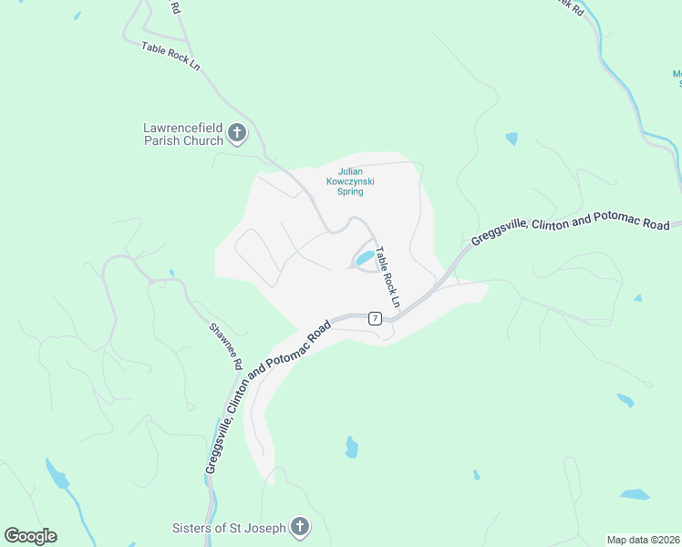 map of restaurants, bars, coffee shops, grocery stores, and more near 8 Lakeview Drive in Wheeling