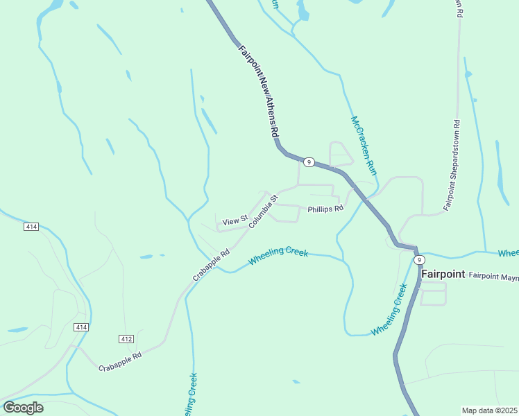 map of restaurants, bars, coffee shops, grocery stores, and more near 46919 Columbia Street in Saint Clairsville