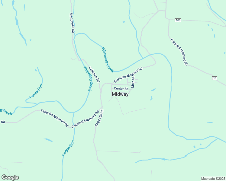 map of restaurants, bars, coffee shops, grocery stores, and more near 48606 Center Street in Saint Clairsville