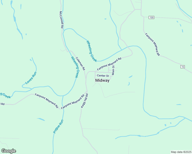 map of restaurants, bars, coffee shops, grocery stores, and more near 48606 Center Street in Saint Clairsville