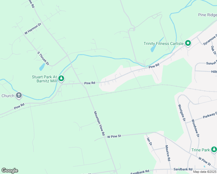 map of restaurants, bars, coffee shops, grocery stores, and more near 431 Pine Road in Mount Holly Springs