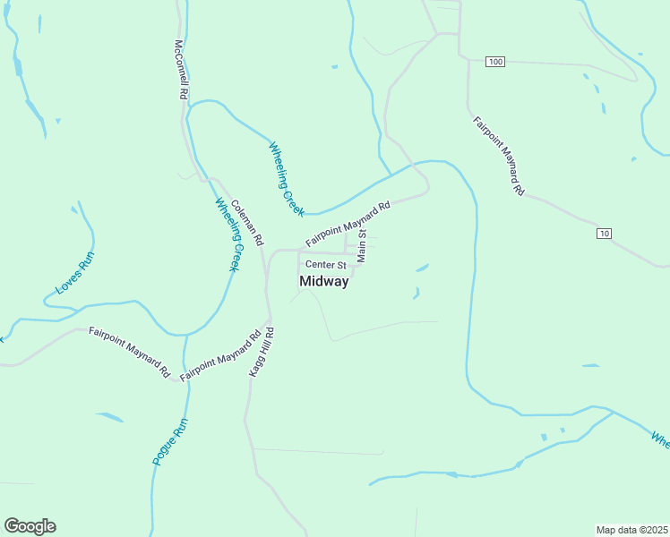 map of restaurants, bars, coffee shops, grocery stores, and more near 48640 Center Street in Saint Clairsville