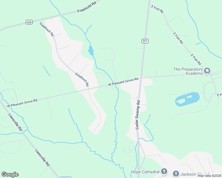map of restaurants, bars, coffee shops, grocery stores, and more near 49 West Pleasant Grove Road in Jackson Township