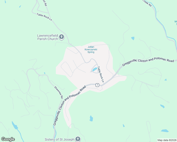 map of restaurants, bars, coffee shops, grocery stores, and more near 8 Lakeview Drive in Wheeling