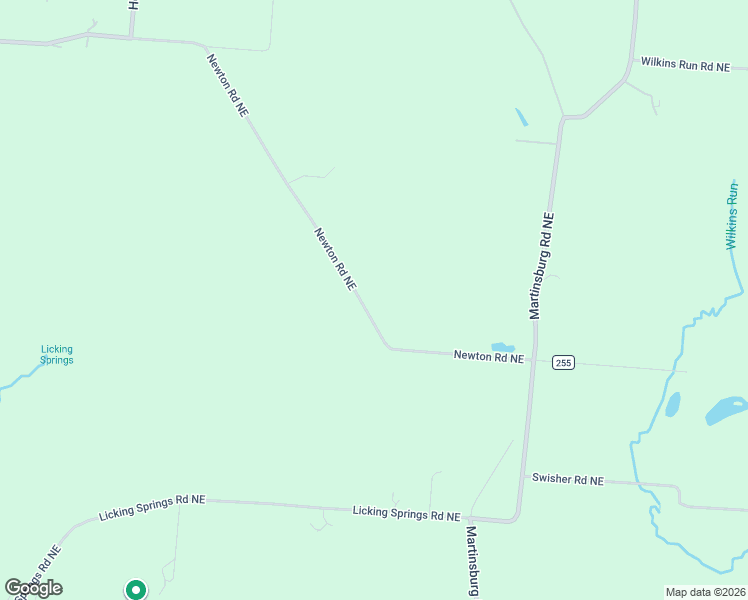 map of restaurants, bars, coffee shops, grocery stores, and more near 4489 Newton Road Northeast in Newark