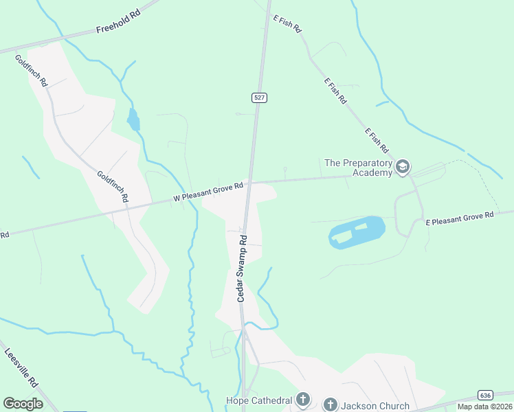 map of restaurants, bars, coffee shops, grocery stores, and more near 169 Cedar Swamp Road in Jackson Township