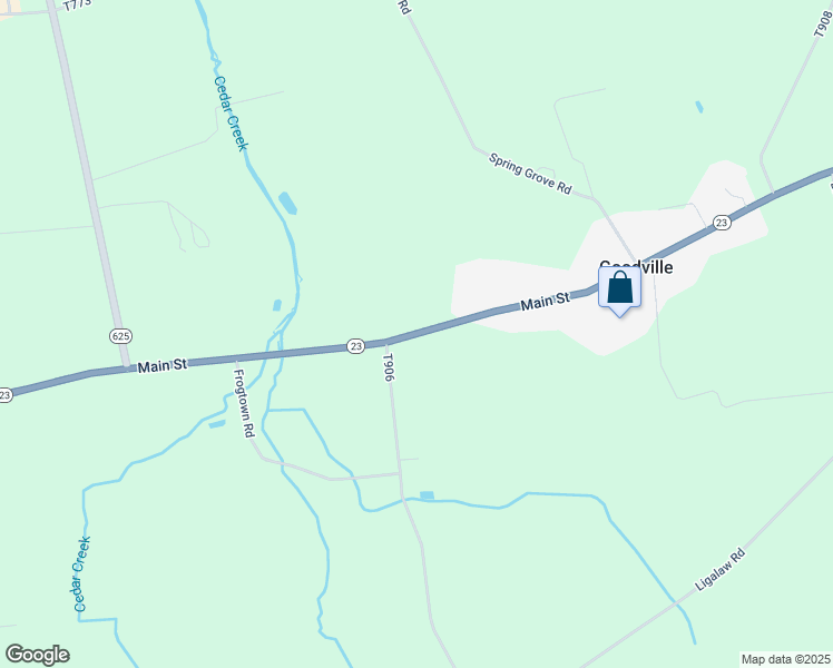 map of restaurants, bars, coffee shops, grocery stores, and more near Main Street in East Earl