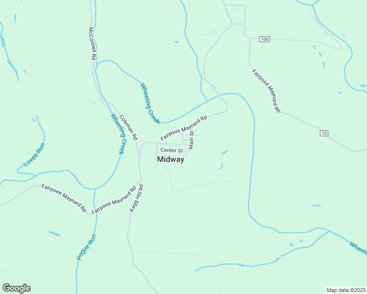 map of restaurants, bars, coffee shops, grocery stores, and more near 48640 Center Street in Saint Clairsville