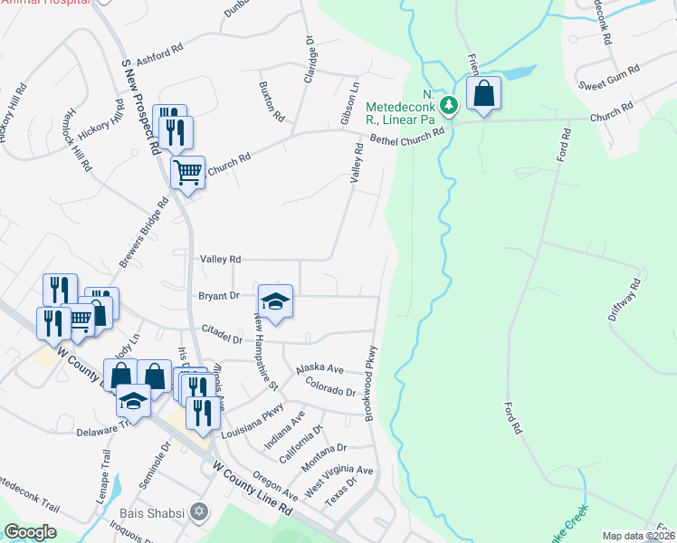 map of restaurants, bars, coffee shops, grocery stores, and more near 4 Trinity Place in Jackson Township