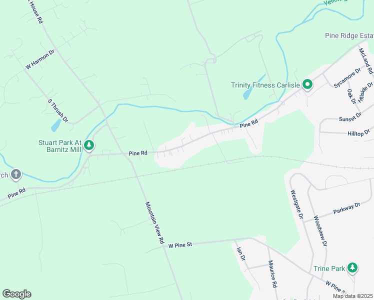 map of restaurants, bars, coffee shops, grocery stores, and more near 423 Pine Road in Mount Holly Springs