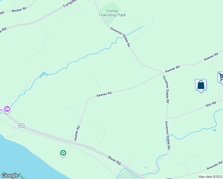 map of restaurants, bars, coffee shops, grocery stores, and more near 1428 Keener Road in Bainbridge