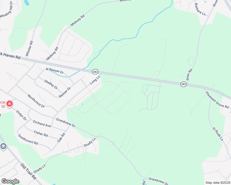 map of restaurants, bars, coffee shops, grocery stores, and more near 145 Thoroughbred Drive in York Haven