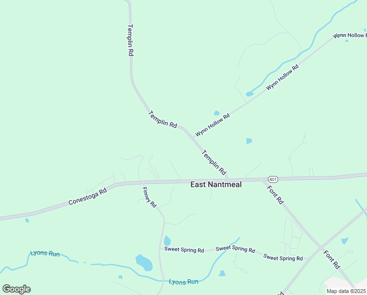 map of restaurants, bars, coffee shops, grocery stores, and more near 143 Templin Road in Glenmoore