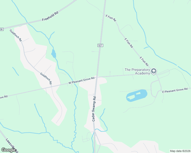 map of restaurants, bars, coffee shops, grocery stores, and more near 6 West Pleasant Grove Road in Jackson Township