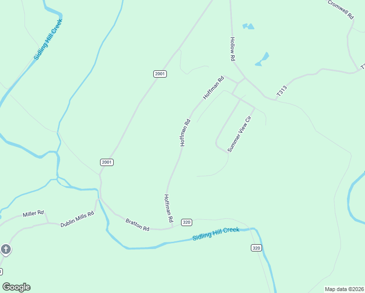 map of restaurants, bars, coffee shops, grocery stores, and more near Hoffman Road in Three Springs