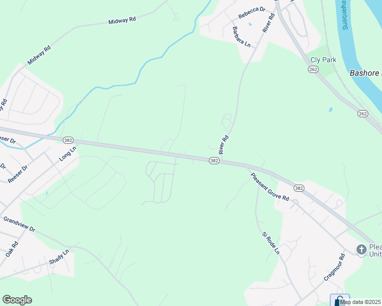 map of restaurants, bars, coffee shops, grocery stores, and more near 1265 York Haven Road in York Haven