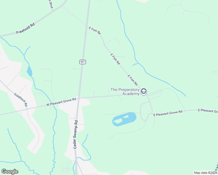 map of restaurants, bars, coffee shops, grocery stores, and more near 54 East Pleasant Grove Road in Jackson Township