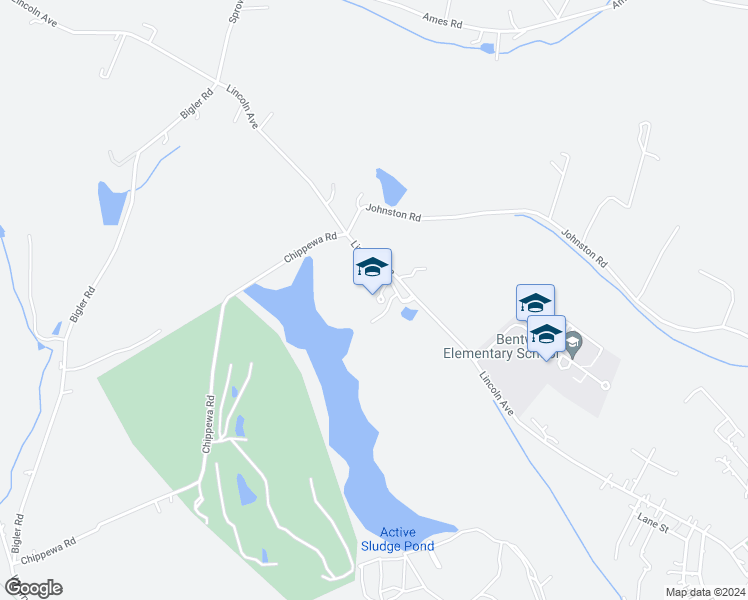 map of restaurants, bars, coffee shops, grocery stores, and more near 563 Lincoln Avenue in Bentleyville