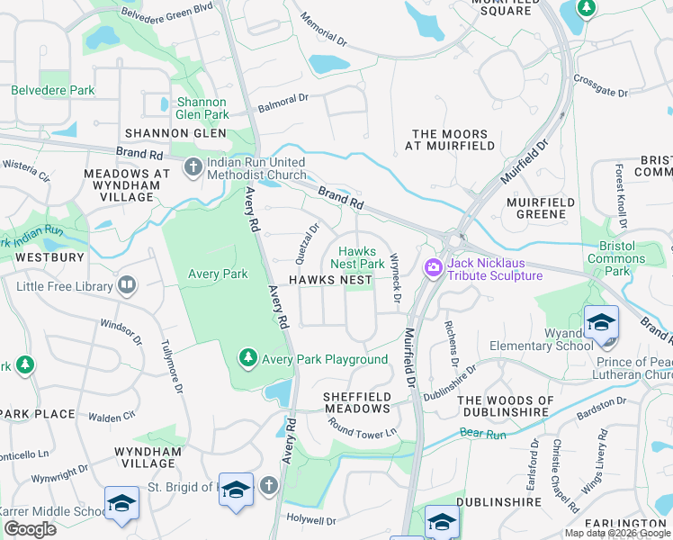 map of restaurants, bars, coffee shops, grocery stores, and more near 7716 Fulmar Drive in Dublin