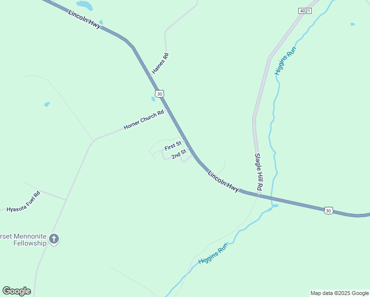 map of restaurants, bars, coffee shops, grocery stores, and more near 155 2nd Street in Stoystown