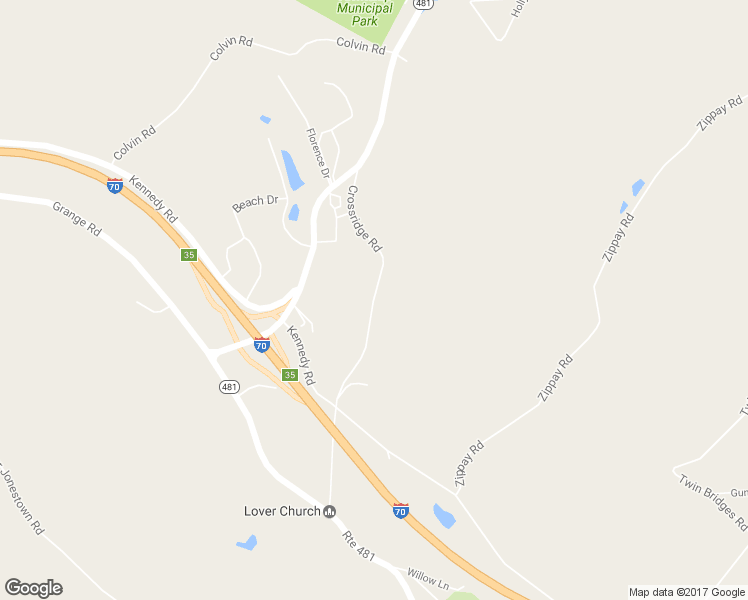 map of restaurants, bars, coffee shops, grocery stores, and more near 106 Crossridge Road in Charleroi